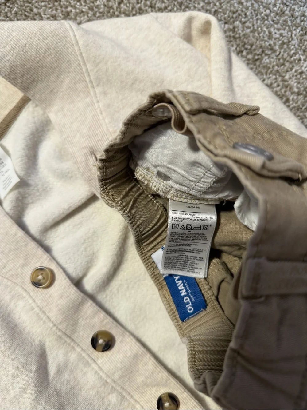 Toddler Outfit: H&M Cardigan, Zara Shirt, Old Navy Pants Size 12-24 Months